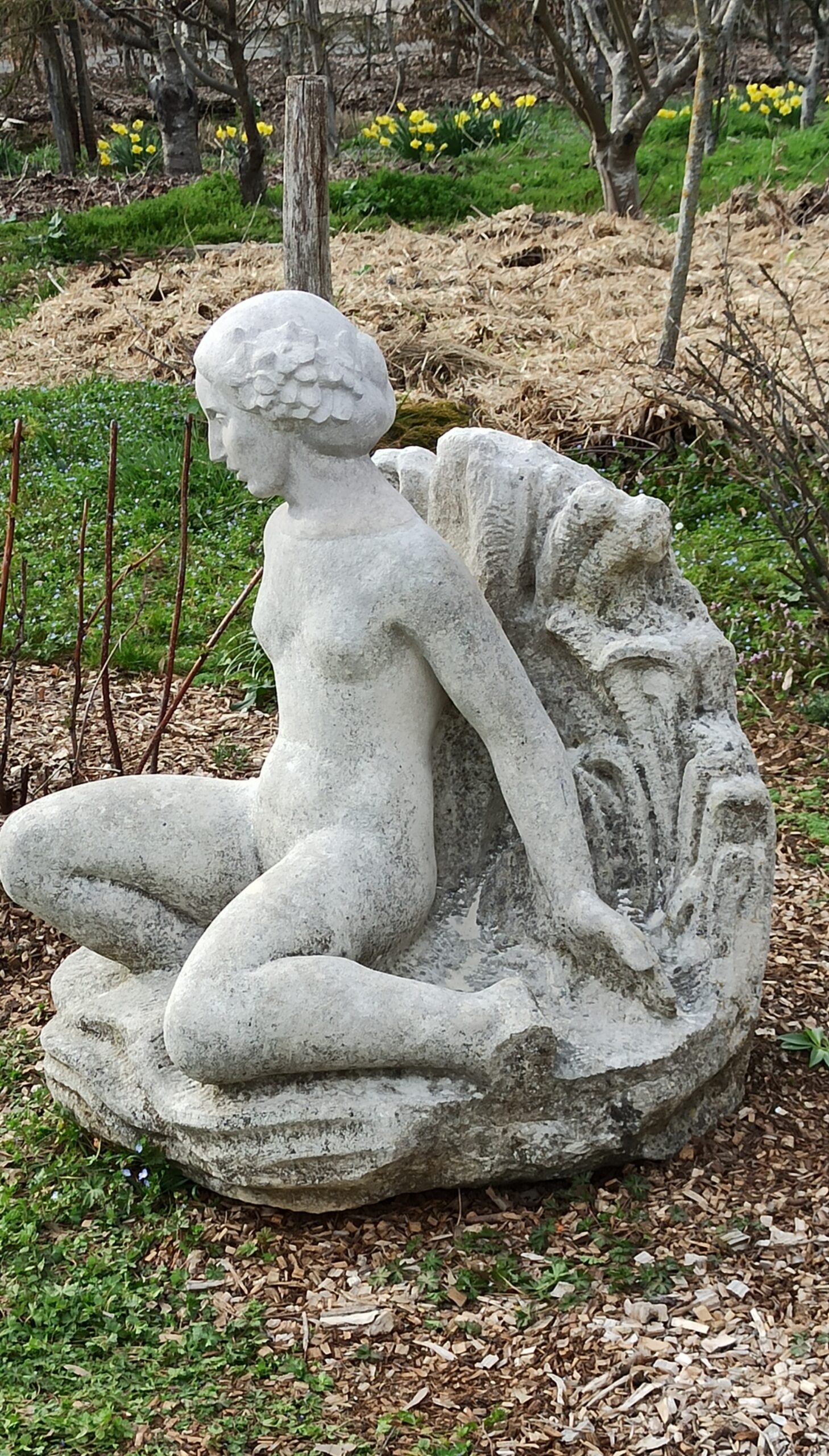 restauration statue pierre calcaire 